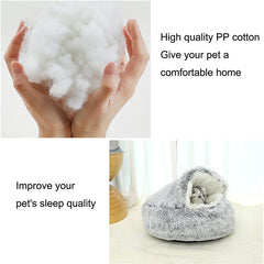 Semi Enclosed Dog Bed for Cozy Winter Nights