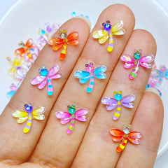 Dragonfly Resin Cabochons Scrapbooking Jewelry Craft 10pcs