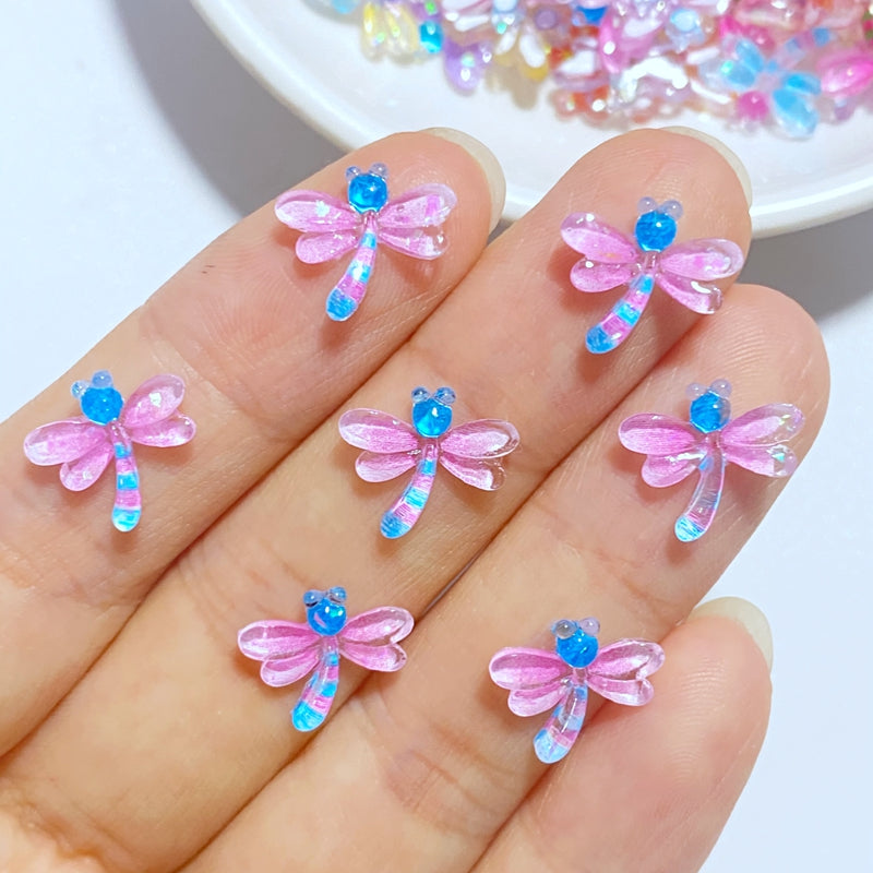 Dragonfly Resin Cabochons Scrapbooking Jewelry Craft 10pcs