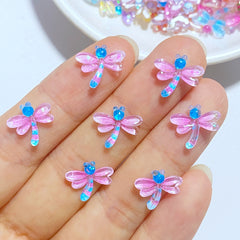 Dragonfly Resin Cabochons Scrapbooking Jewelry Craft 10pcs