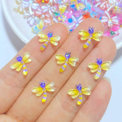 Dragonfly Resin Cabochons Scrapbooking Jewelry Craft 10pcs