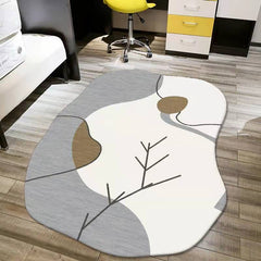 Shaggy Plush Carpet - Non Slip, Creative Simplicity - Ideal for Homestay