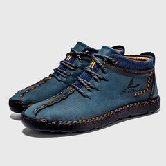 Men's Vintage High Top Lace Up Boots Casual Outdoor Walking Shoes