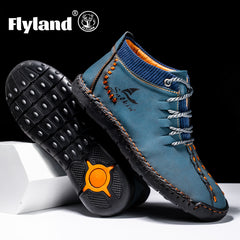 Men's Vintage High Top Lace Up Boots Casual Outdoor Walking Shoes