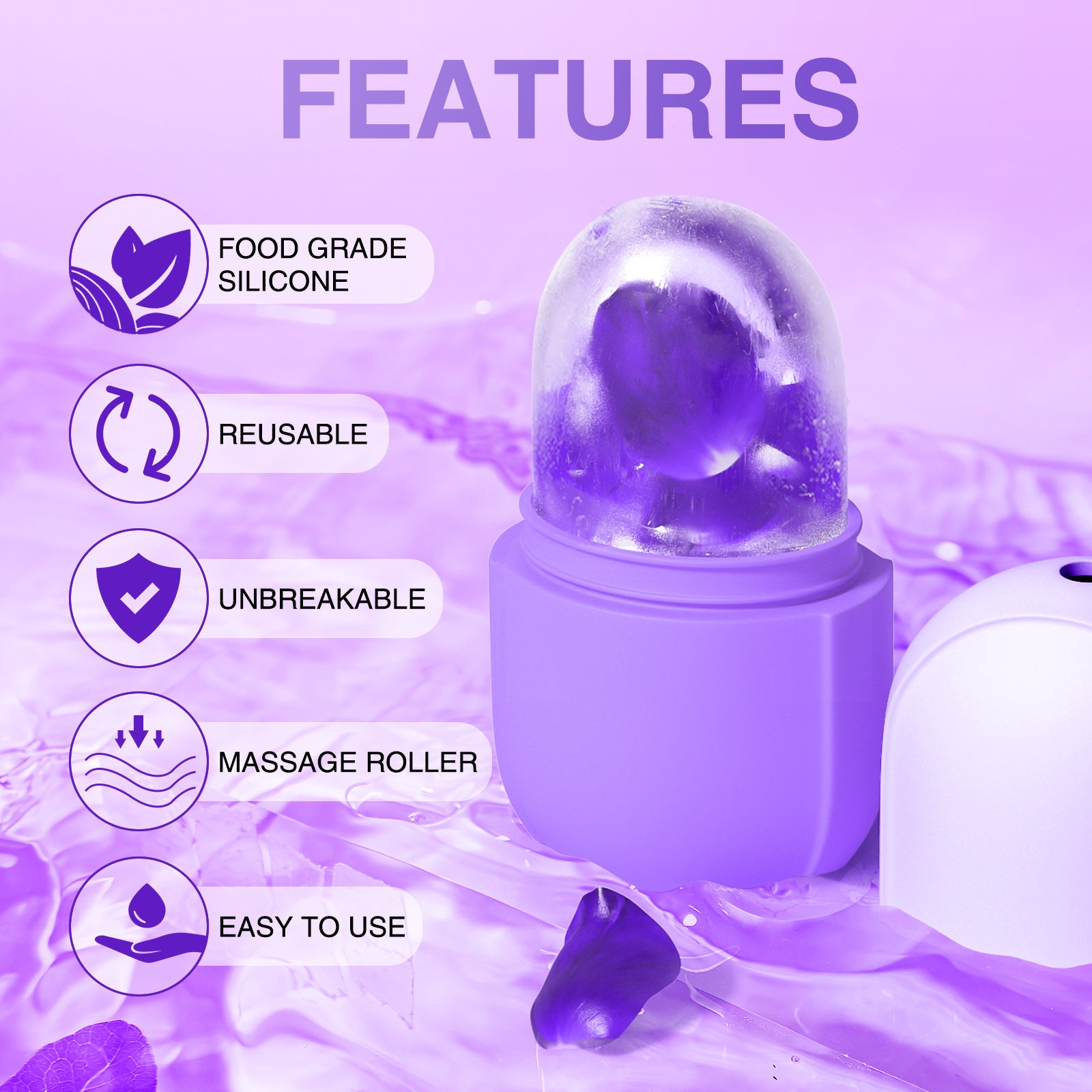 Ice Roller for Face Eye and Neck Skin Care Tool
