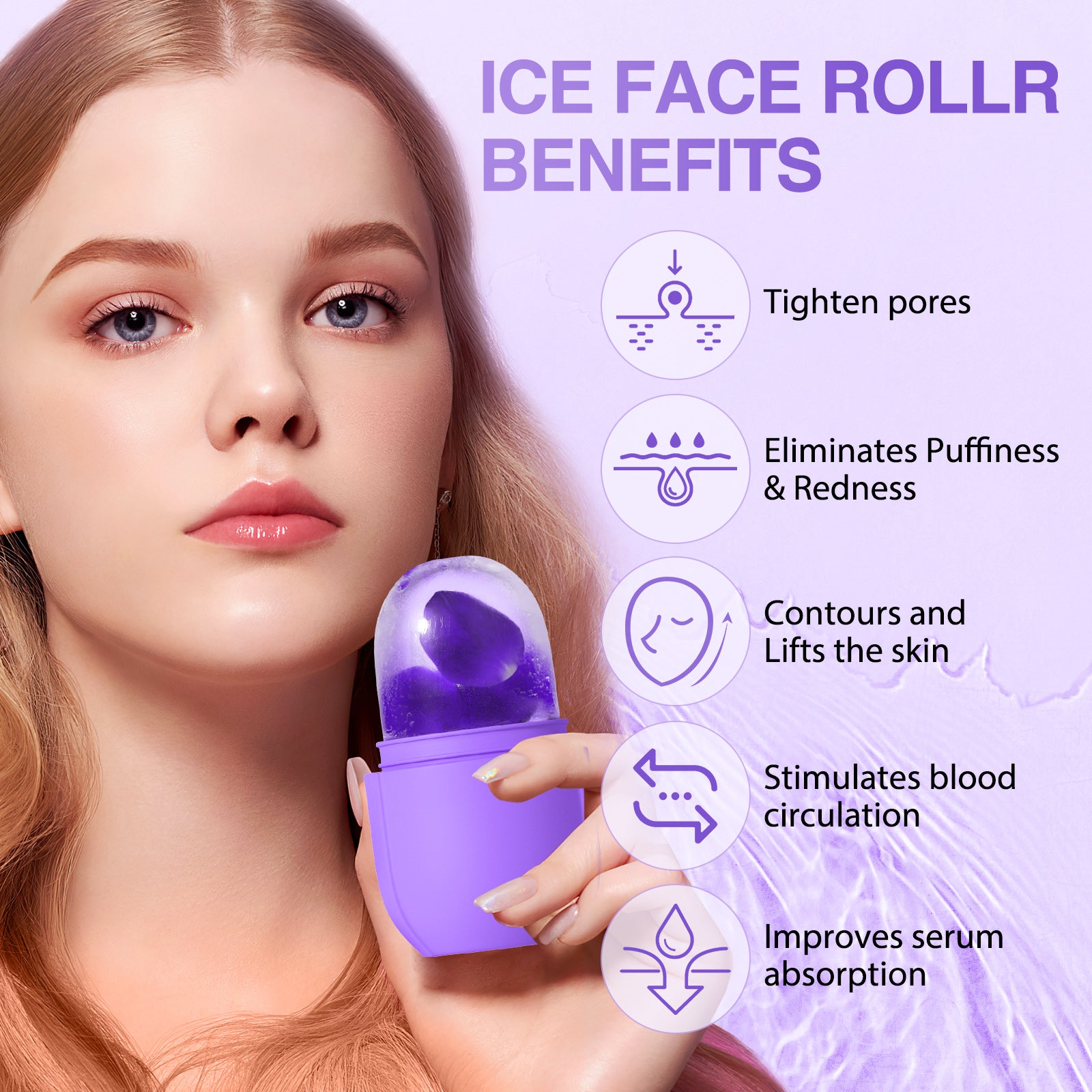 Ice Roller for Face Eye and Neck Skin Care Tool
