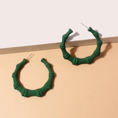 Retro French Bamboo Earrings, Colorful