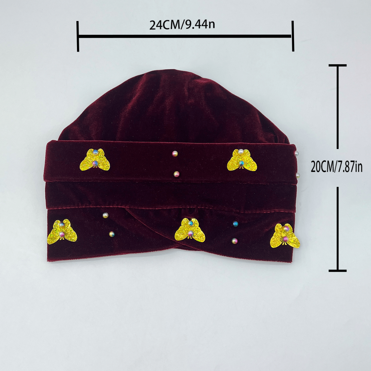 Velvet Turban Cap Head Wrap Chemo Hats For Women