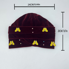 Velvet Turban Cap Head Wrap Chemo Hats For Women