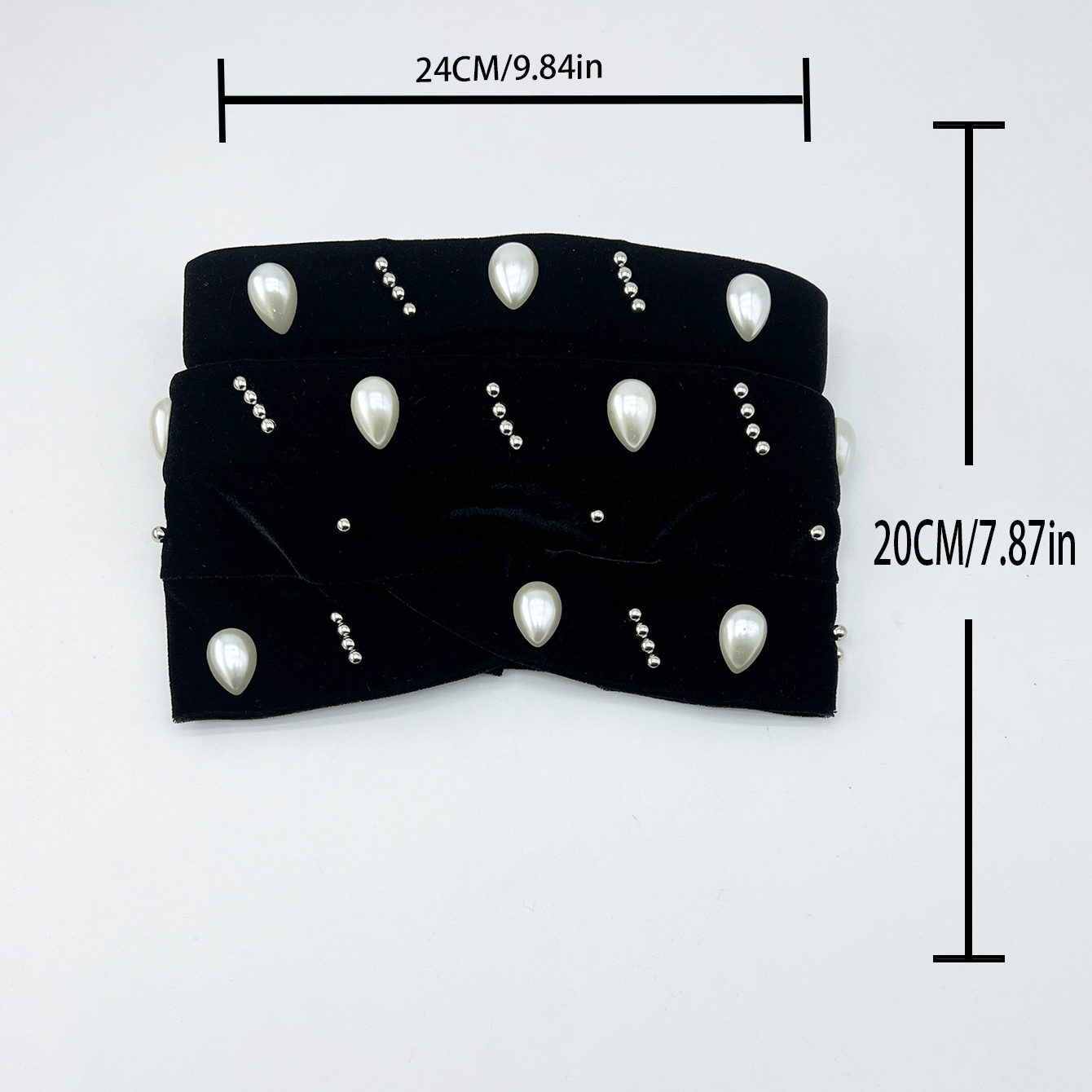 Pearl Decor Turban Cap Rhinestone Head Wrap Chemo Hats For Women
