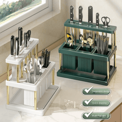 Kitchen Utensils Drain Rack Countertop Storage Rack