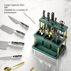 Kitchen Utensils Drain Rack Countertop Storage Rack
