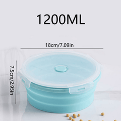 1pc Portable Silicone Folding Bowl for Travel Camping Home Cats Pets Fresh