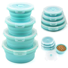 1pc Portable Silicone Folding Bowl for Travel Camping Home Cats Pets Fresh
