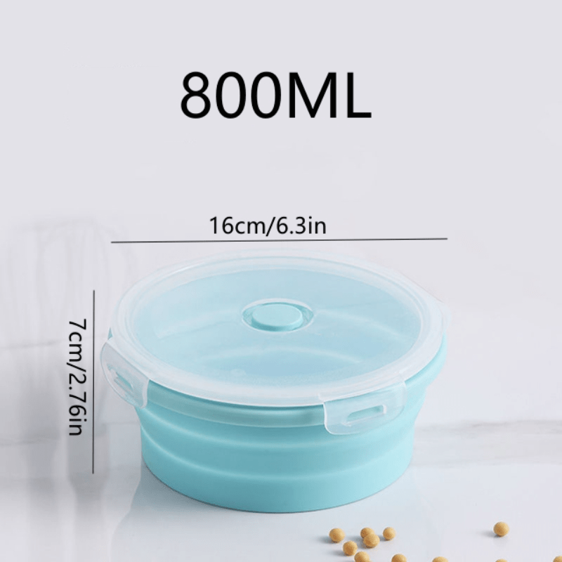 1pc Portable Silicone Folding Bowl for Travel Camping Home Cats Pets Fresh