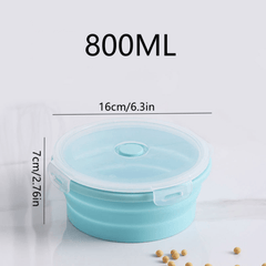 1pc Portable Silicone Folding Bowl for Travel Camping Home Cats Pets Fresh