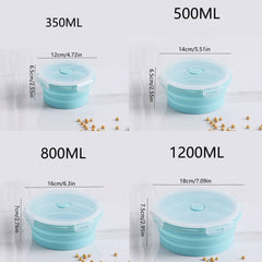 1pc Portable Silicone Folding Bowl for Travel Camping Home Cats Pets Fresh