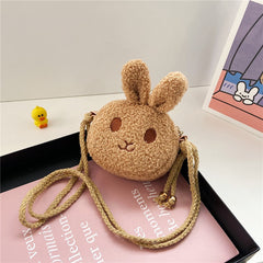 Kids Cartoon Rabbit Crossbody Bag Coin Purse for Girls