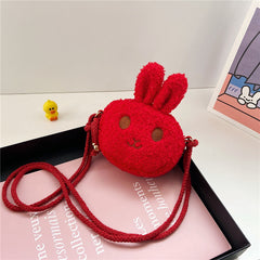 Kids Cartoon Rabbit Crossbody Bag Coin Purse for Girls
