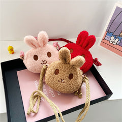 Kids Cartoon Rabbit Crossbody Bag Coin Purse for Girls
