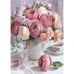 Rose Flower Diamond Painting Kit 5D for Adults Wall Decor 20x30cm