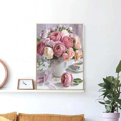 Rose Flower Diamond Painting Kit 5D for Adults Wall Decor 20x30cm