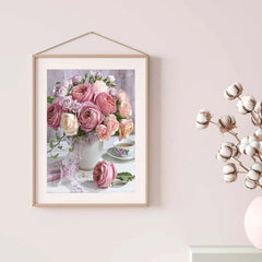 Rose Flower Diamond Painting Kit 5D for Adults Wall Decor 20x30cm