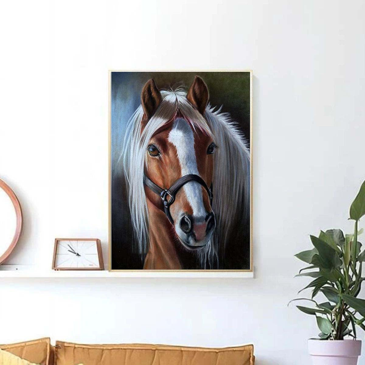 1pc Horse DIY 5D Diamond Painting Kit Wall Decor 20x30cm Frameless