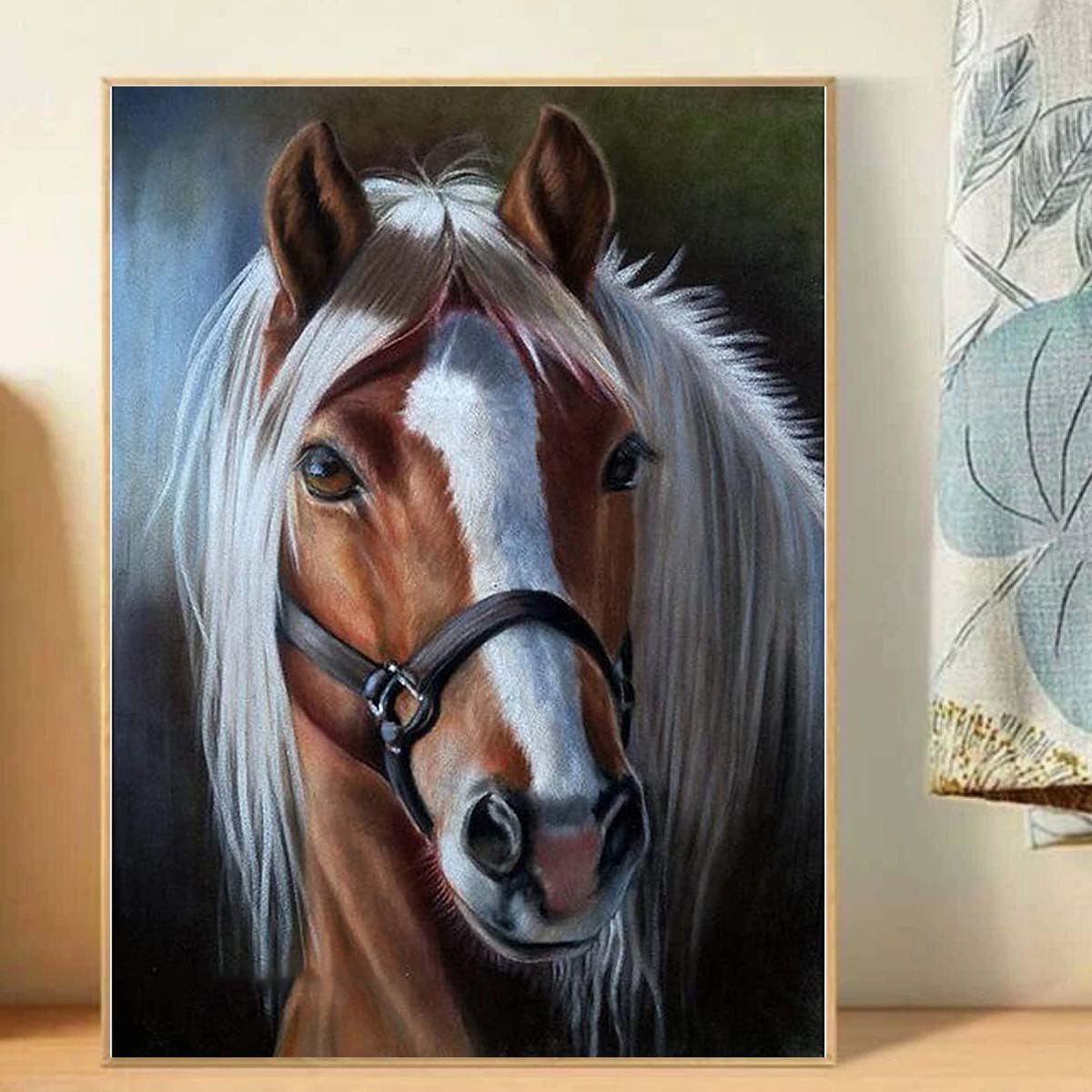1pc Horse DIY 5D Diamond Painting Kit Wall Decor 20x30cm Frameless