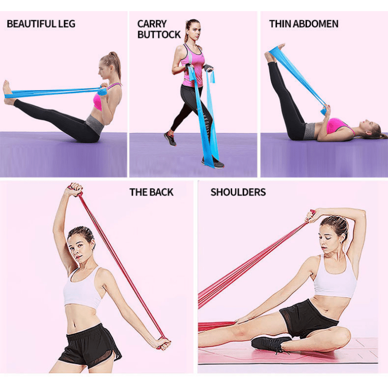 Resistance Band Yoga Strength Training Stretch Tension