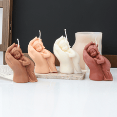 Virgin Mary Silicone Candle Making Mold for DIY Aromatherapy Candle