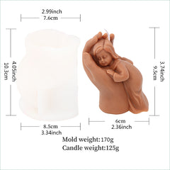 Virgin Mary Silicone Candle Making Mold for DIY Aromatherapy Candle
