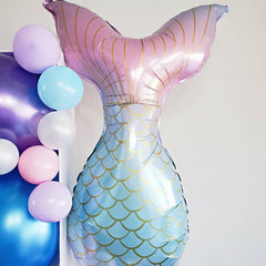 97pcs Mermaid Fish Tail Balloons for Birthday Party Decorations