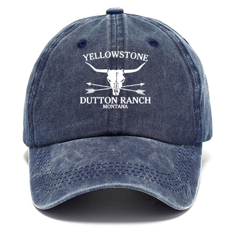 Vintage Sunshade Adjustable Baseball Cap Soft Top Pure Cotton Cap