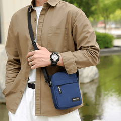 Retro Nylon Shoulder Bag for Outdoor Travel