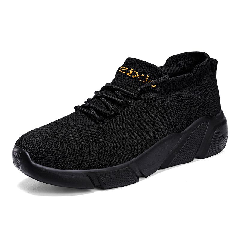 Women's Breathable Knit Sneakers Casual Lace Up Sock Shoes