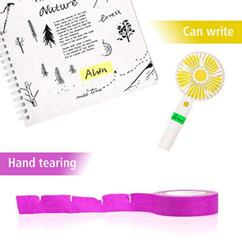 Whaline 6 Colors Neon Gaffer Cloth Tape UV Blacklight Glow