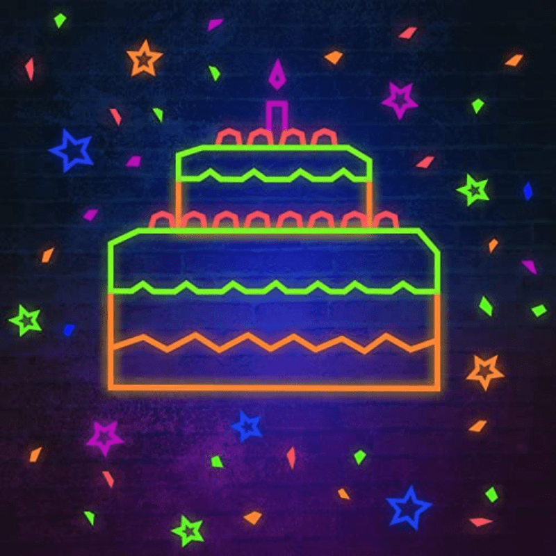 Whaline 6 Colors Neon Gaffer Cloth Tape UV Blacklight Glow