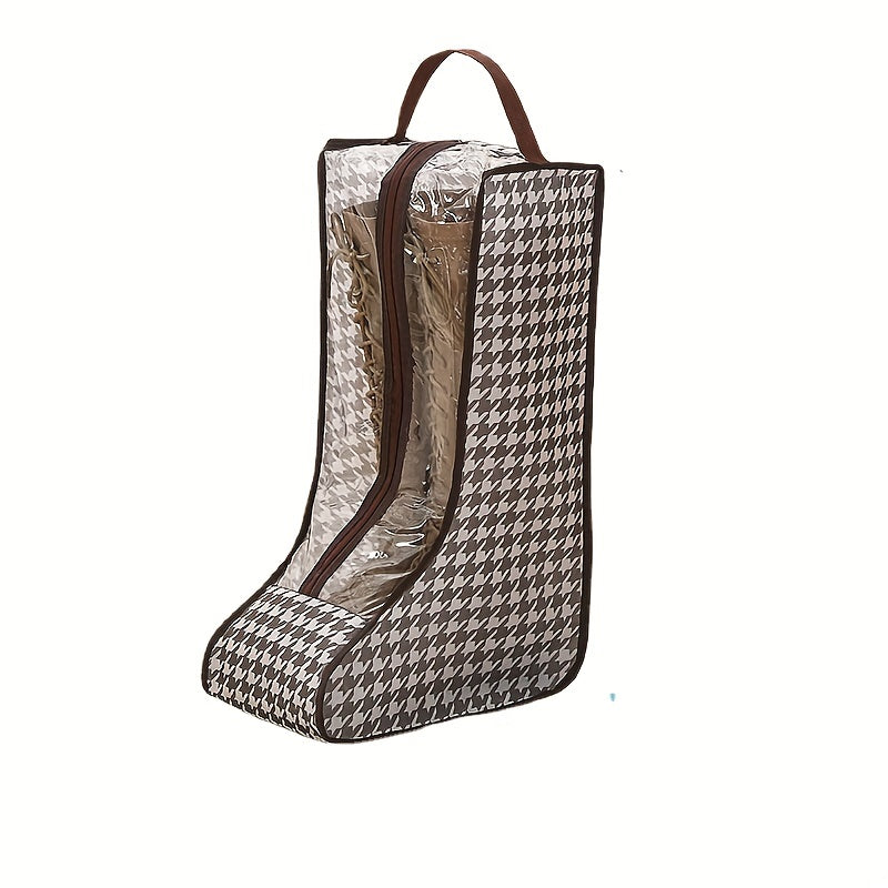 Houndstooth Shoe Bag Travel Boots Storage Pouch