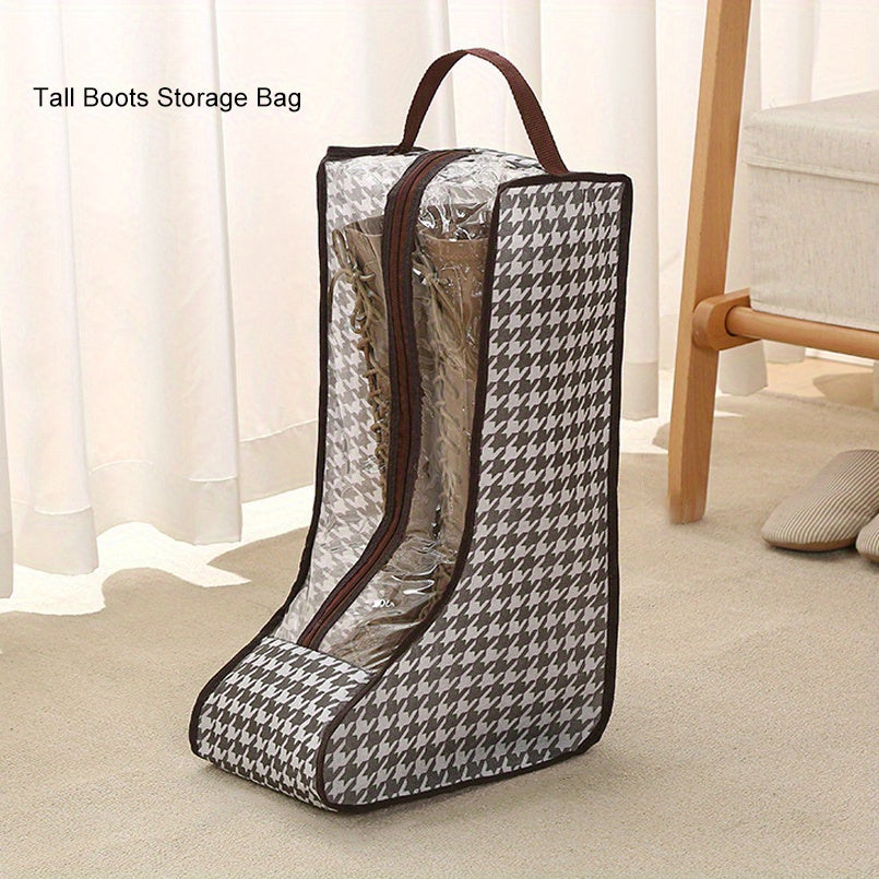 Houndstooth Shoe Bag Travel Boots Storage Pouch