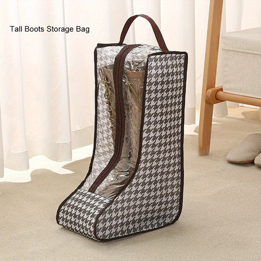 Houndstooth Shoe Bag Travel Boots Storage Pouch