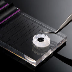 100pcs Eyelash Extension Glue Holder Flower Cups Volume Lashes Fan Blossom Cups