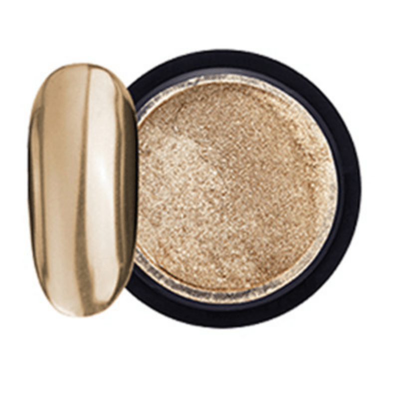 Holographic Nail Powder Metallic Mirror and Bubble Effect