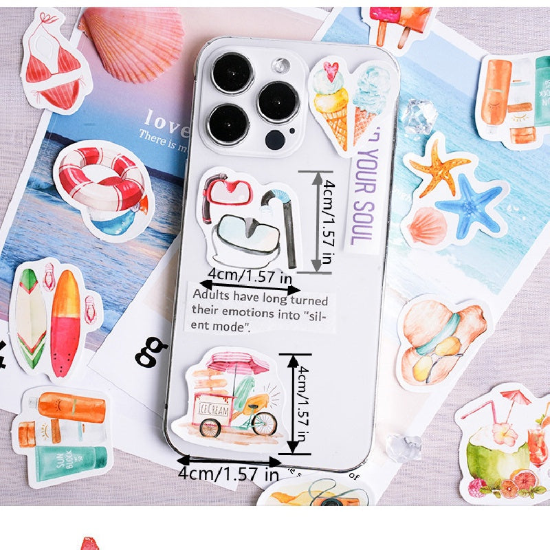 46pcs Surf Together Series Stickers for Computer Mobile Phone Water Cup