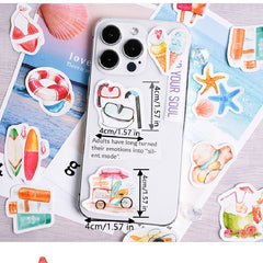46pcs Surf Together Series Stickers for Computer Mobile Phone Water Cup