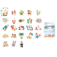 46pcs Surf Together Series Stickers for Computer Mobile Phone Water Cup