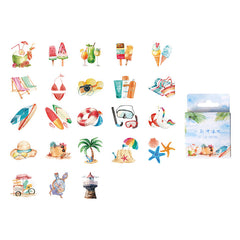 46pcs Surf Together Series Stickers for Computer Mobile Phone Water Cup