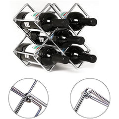 Stylish Stackable Wine Bottle Rack for Home and Office