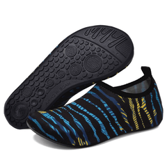 Men's Striped Slip On Water Shoes Breathable Lightweight Aqua Socks Non Slip