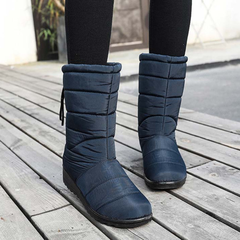 Waterproof Snow Boots Winter Wedge Shoes Women's Footwear